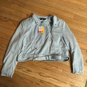 Misguided plus size biker jacket